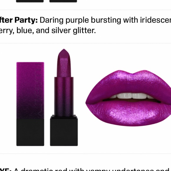 HUDA BEAUTY after party Metallic Lipstick Shimmer NEW limited edition hard find - Picture 6 of 9